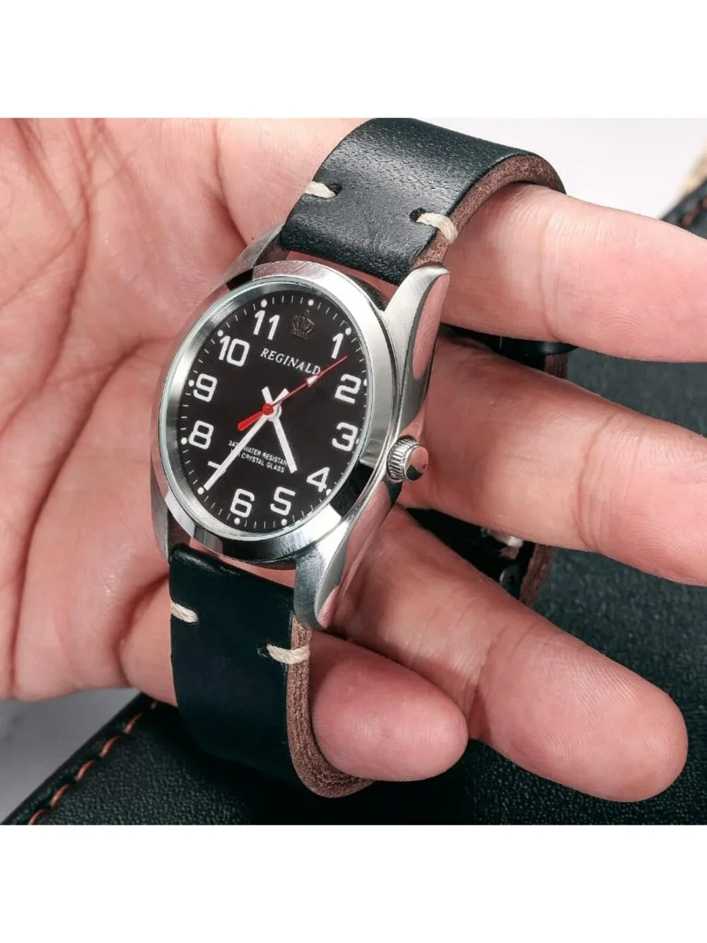 Handmade Vintage Leather Watch Bands, Quick Release Strap for 18-24mm Watches